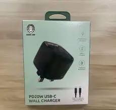 GREEN LION PD20W USB-C WALL CHARGER | USB-C TO USB-C 1 METER PVC CABLE INCLUDED